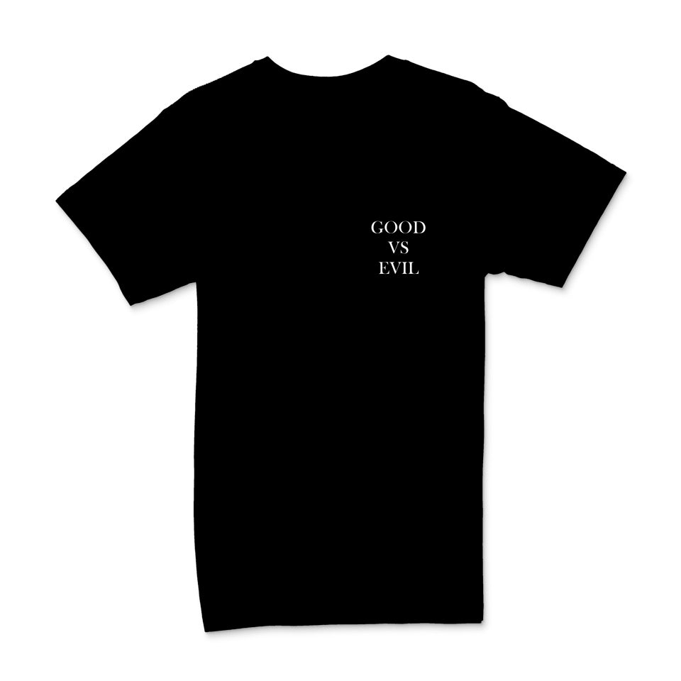 GOOD vs EVIL T-SHIRT - BLACK